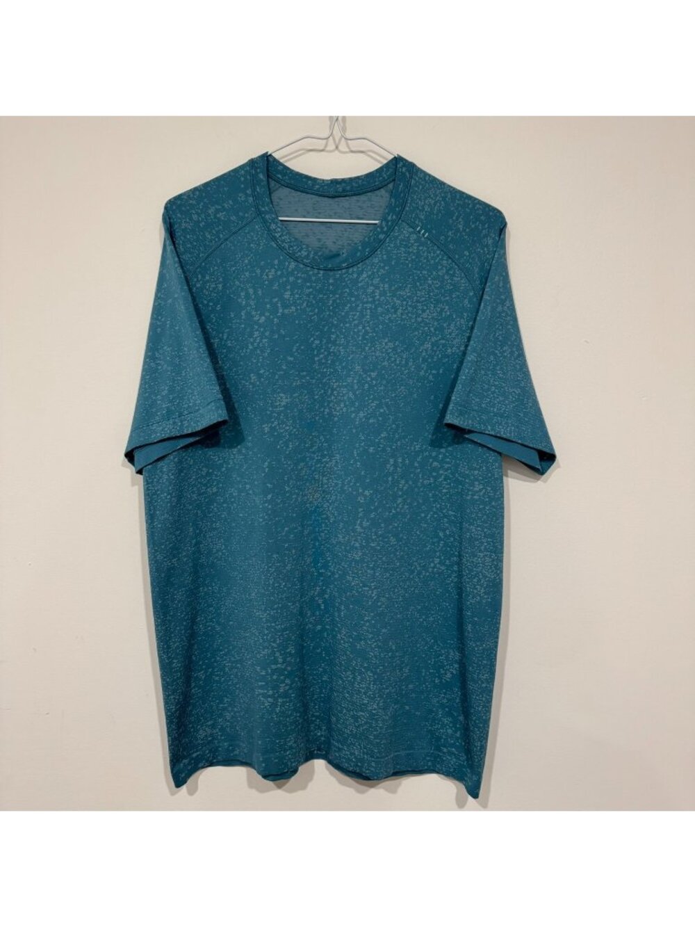 Lululemon Metal Vent Tech Short Sleeve Shirt 2.0 Distorted Noise Breeze Blue L